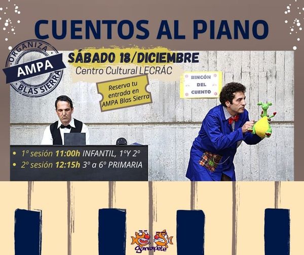 CUENTOS AL PIANO PARA EL AMPA DEL COLEGIO BLAS SIERRA
